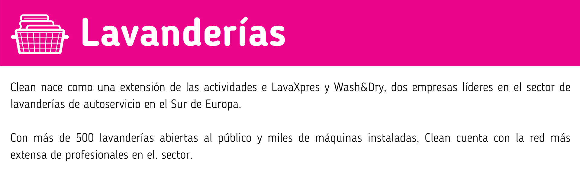 SPA Lavanderias